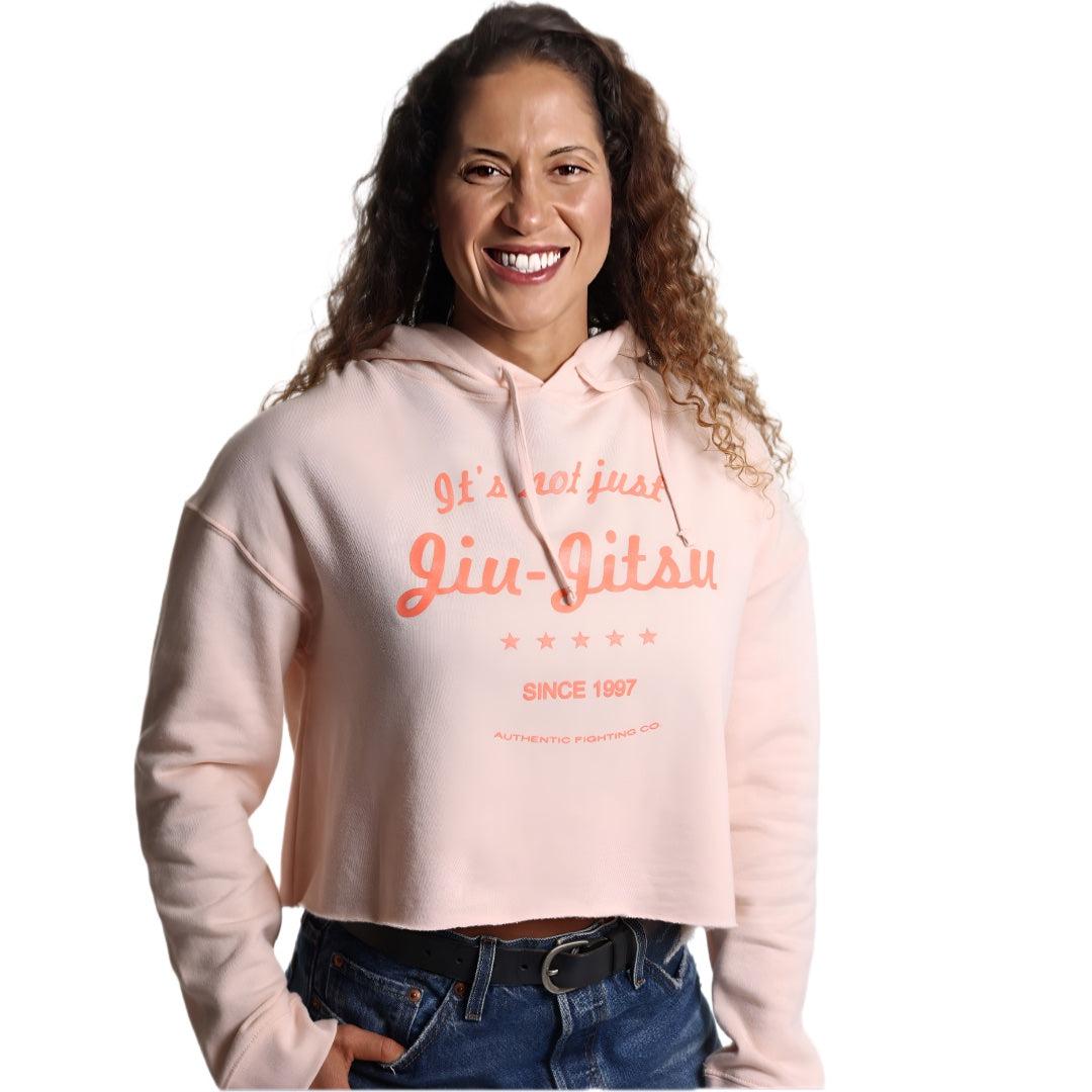 Sudadera con capucha corta para mujer
