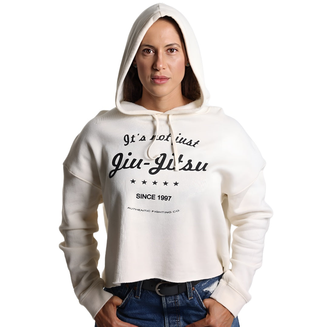 Sudadera con capucha corta para mujer