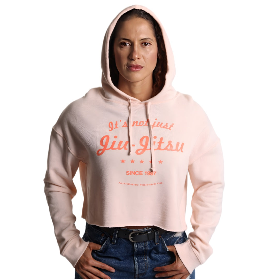 Sudadera con capucha corta para mujer